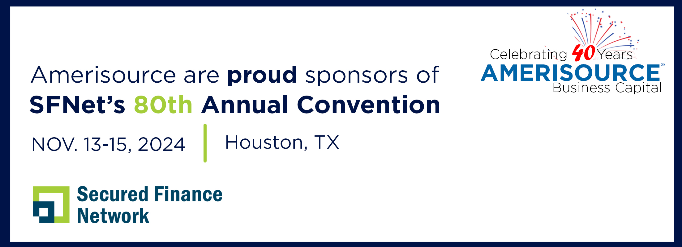 Sponsor of SFNet's 80th Annual Convention